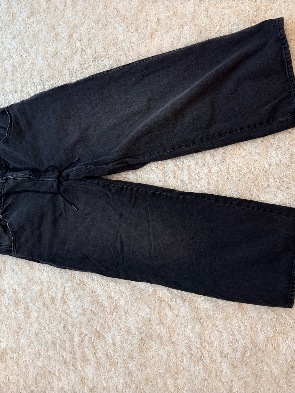 wild fable Black Wide-Leg High-Rise Jeans